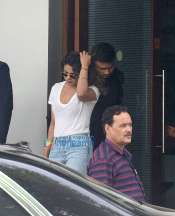 Priyanka Chopra and Nick Jonas snapped at the Kalina airport gate