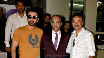 Ranbir Kapoor and Rajkumar Hirani snapped promoting Sanju at the ETC office