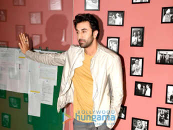 Ranbir Kapoor and Rajkumar Hirani snapped promoting their film Sanju