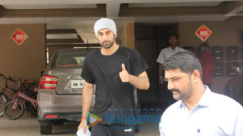 Ranbir Kapoor snapped at a salon in Bandra