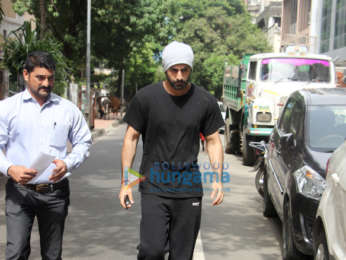 Ranbir Kapoor snapped at a salon in Bandra