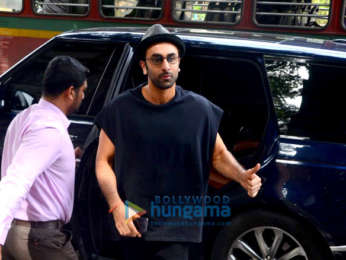 Ranbir Kapoor spotted at a salon in Bandra