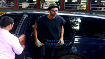 Ranbir Kapoor spotted at a salon in Bandra