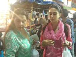 SIMMBA: Sara Ali Khan takes a street SHOPPING break with mother Amrita Singh whilst shooting in Hyderabad