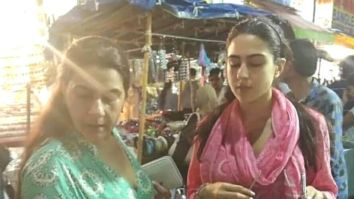 SIMMBA: Sara Ali Khan takes a street SHOPPING break with mother Amrita Singh whilst shooting in Hyderabad