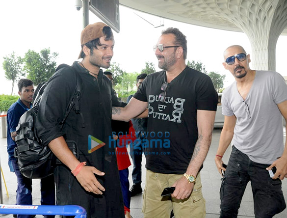 sanjay dutt urvashi rautela and others snapped at the airport 3