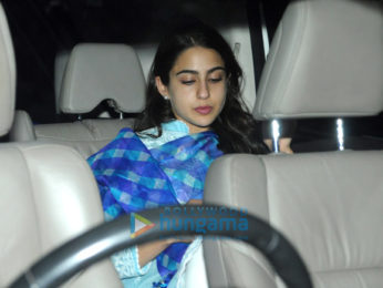 Sara Ali Khan snapped at the airport while returning from Hyderabad schedule of 'Simmba'