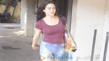 Sara Ali Khan snapped at the gym in Bandra