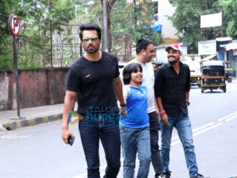 Sonu Sood snapped with his son in Juhu