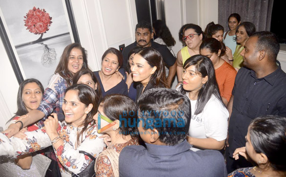 swara bhaskar and shikha talsania snapped interacting with the audience at globus theater in bandra 5
