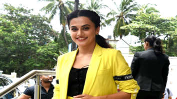 Taapsee Pannu, Diljit Dosanjh and Chitrangda Singh arrive for the trailer launch of ‘Soorma’