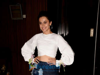 Taapsee Pannu snapped promoting her film Soorma