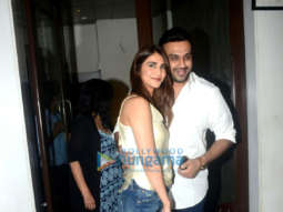 Vaani Kapoor, Nikhil Thampi, Bhumi Pednekar and Anushka Ranjan snapped at Bastian in Bandra