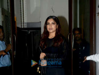 Vaani Kapoor, Nikhil Thampi, Bhumi Pednekar and Anushka Ranjan snapped at Bastian in Bandra