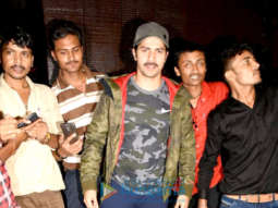 Varun Dhawan snapped outside the gym in Juhu