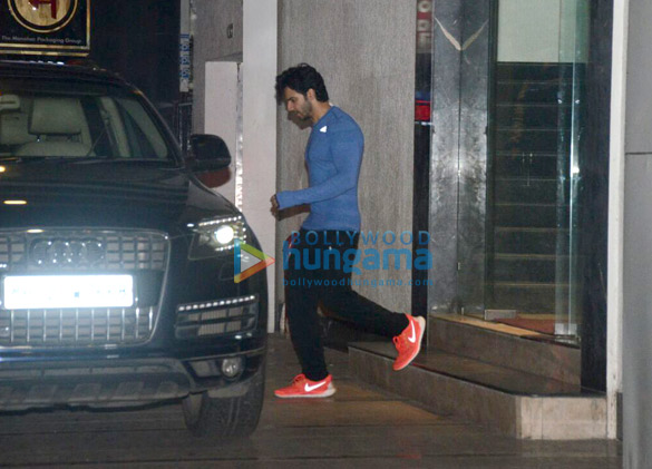 Varun Dhawan snapped post gym session Varun Dhawan snapped post gym session