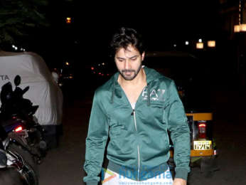 Varun Dhwan spotted outside gym in Khar