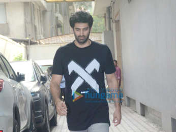 Aditya Roy Kapur and Rhea Chakraborty snapped at Ramesh Taurani's office at Khar