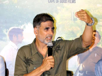 Akshay Kumar attends the trailer launch of the Marathi film Chumbak at PVR Juhu