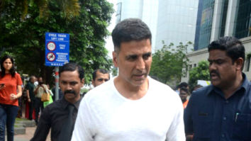 Akshay Kumar snapped with family in BKC