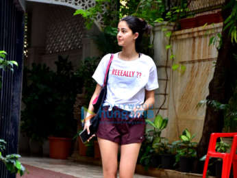 Ananya Pandey snapped at the gym
