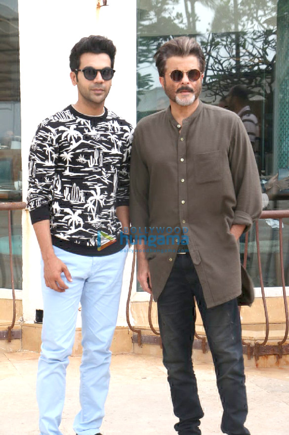 Anil Kapoor and Rajkummar Rao snapped promoting their film Fanney Khan at Sun N Sand in Juhu Anil Kapoor and Rajkummar Rao snapped promoting their film Fanney Khan at Sun N Sand in Juhu