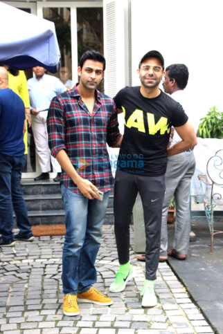 Aparshakti Khurana and Anirudh Tanwar spotted at Taj Mahal Tea House