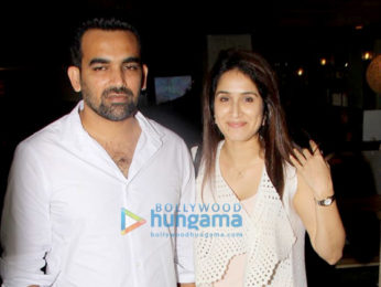 Bipasha Basu, Zaheer Khan and Sagarika Ghatge spotted at Hakim's Alim in Bandra