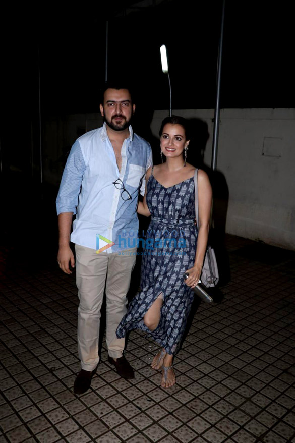dia mirza and husband sahil sangha spotted at pvr juhu for soorma premiere 2