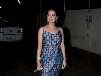Dia Mirza and husband Sahil Sangha spotted at PVR Juhu for Soorma premiere