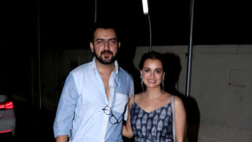 Dia Mirza and husband Sahil Sangha spotted at PVR Juhu for Soorma premiere