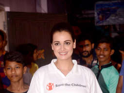 Dia Mirza snapped at the felicitation of child champions
