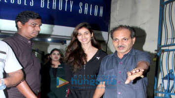 Disha Patani snapped outside a salon in Bandra