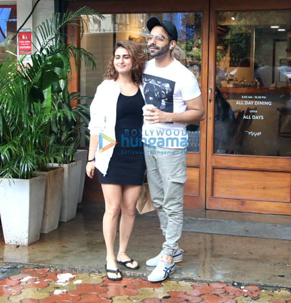 fatima sana shaikh and aparshakti khurrana snapped at sequel in bandra 3