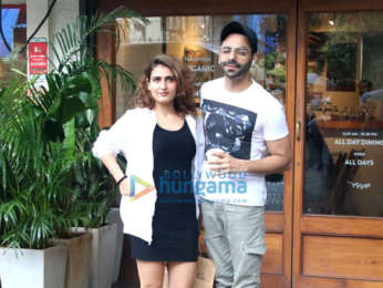 Fatima Sana Shaikh and Aparshakti Khurrana snapped at Sequel in Bandra