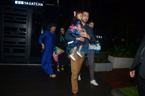 Imran Khan snapped with family at Yauatcha in BKC