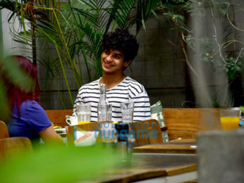 Ishaan Khatter snapped at the Kitchen Garden in Bandra