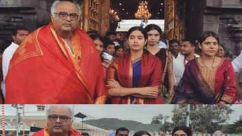 Janhvi Kapoor follows Sridevi’s tradition, visits Tirupati with Boney Kapoor before Dhadak release