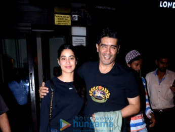 Janhvi Kapoor and Manish Malhotra spotted at Bastian