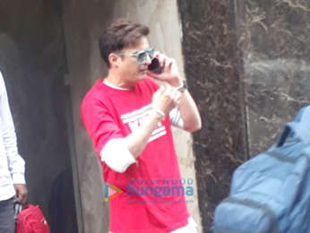 Jimmy Sheirgill and Mahi Gill snapped at 98.3 FM Radio Mirchi office in Lower Parel