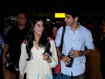 Kamal Haasan, Janhvi Kapoor and Ishaan Khatter snapped at the airport