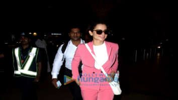 Kangana Ranaut and Laxmi Rai snapped at the airport last night