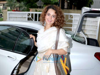 Kangana Ranaut spotted at Kamal Jain's office in Juhu