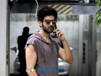 Kartik Aaryan snapped at the Maddock Films office