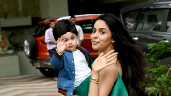 Mallika Sherawat snapped with her nephew Rasher Lambia in Yari Road