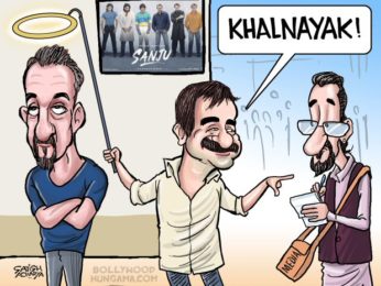 Bollywood Toons: A section of media unhappy for being portrayed as villain in Sanju!