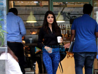 Rhea Chakraborty spotted at the Kitchen Garden