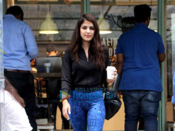 Rhea Chakraborty spotted at the Kitchen Garden