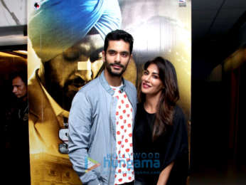 Sachin Tendulkar and Fatima Sana Shaikh snapped attending the screening of 'Soorma'