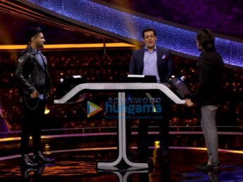Salman Khan, Guru Randhawa and Himesh Reshammiya snapped on the sets of Dus Ka Dum